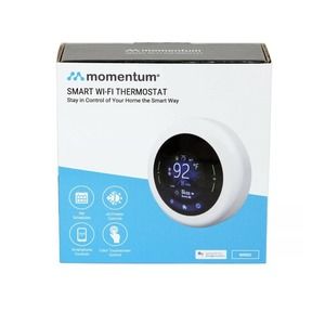 Momentum Meri Smart WiFi Thermostat - works w/ Google Assistant Touchscreen New